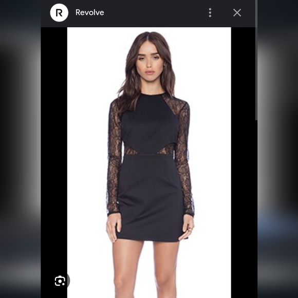 Bcbgeneration Black mini lace dress size 12 - Picture 1 of 6
